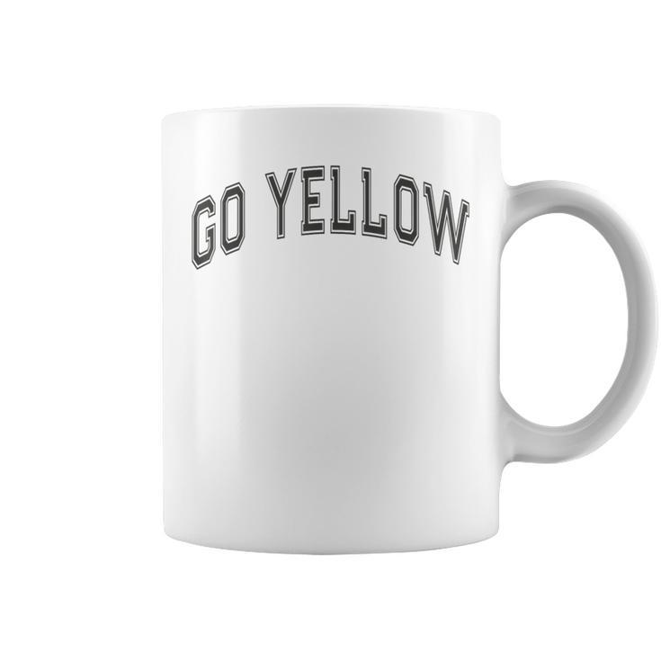 Go Yellow Team Summer Camp Competition Color Event War Game Coffee Mug