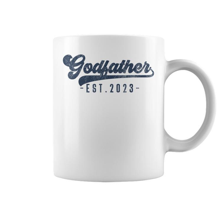 Godfather Est 2023 Godfather To Be New God Dad Coffee Mug