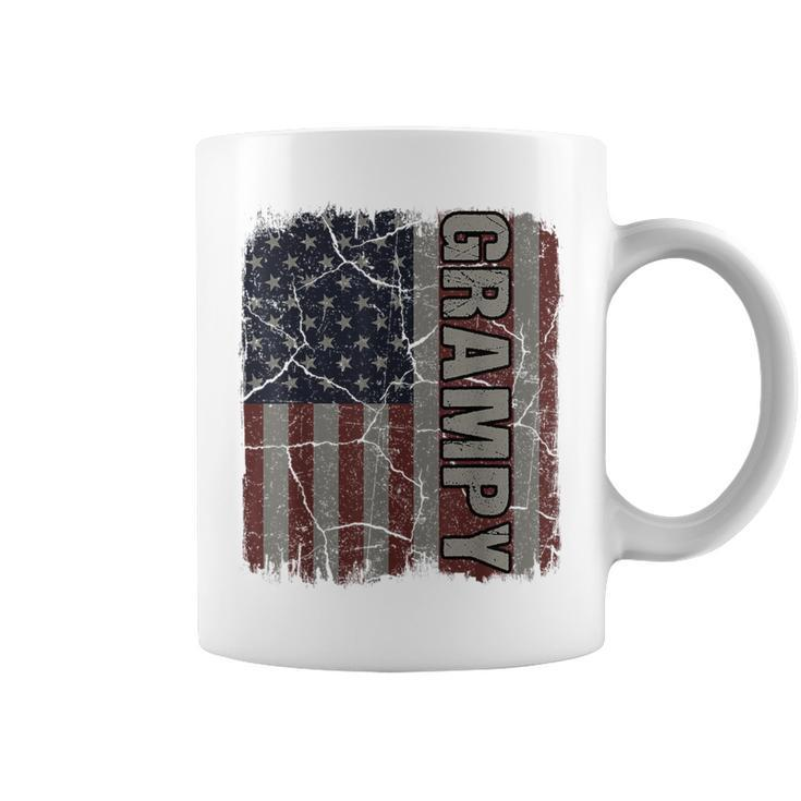 Grampy American Flag Vintage Father's Day 4Th Of July Coffee Mug
