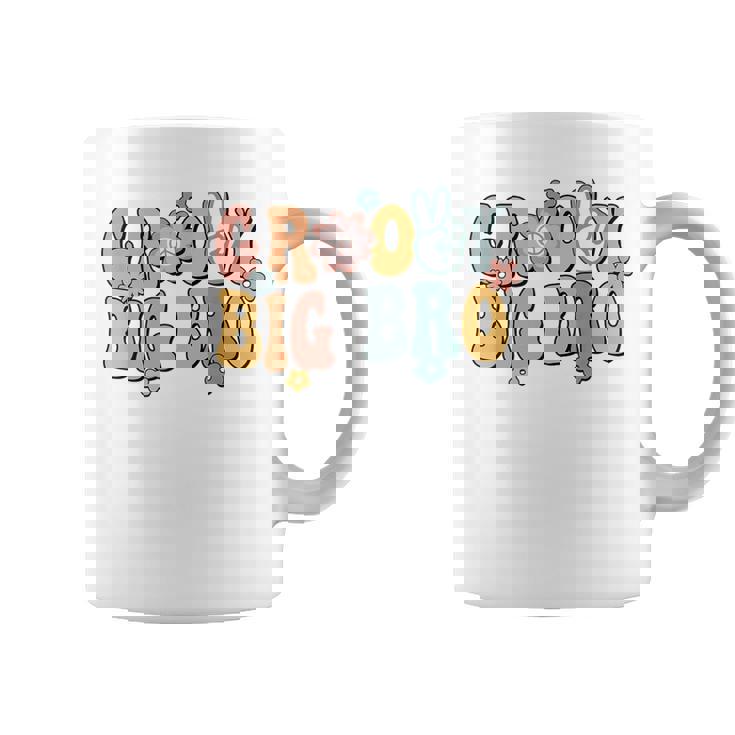 Groovy Big Bro Retro Brother Matching Family 1St Birthday Coffee Mug