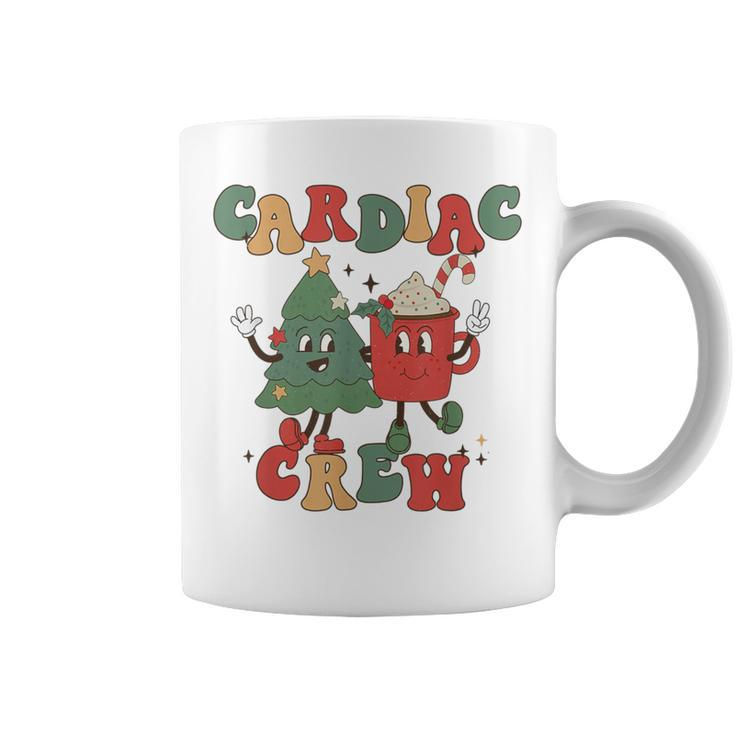 Groovy Cardiac Christmas Crew Christmas Cardiology Echo Tech Coffee Mug