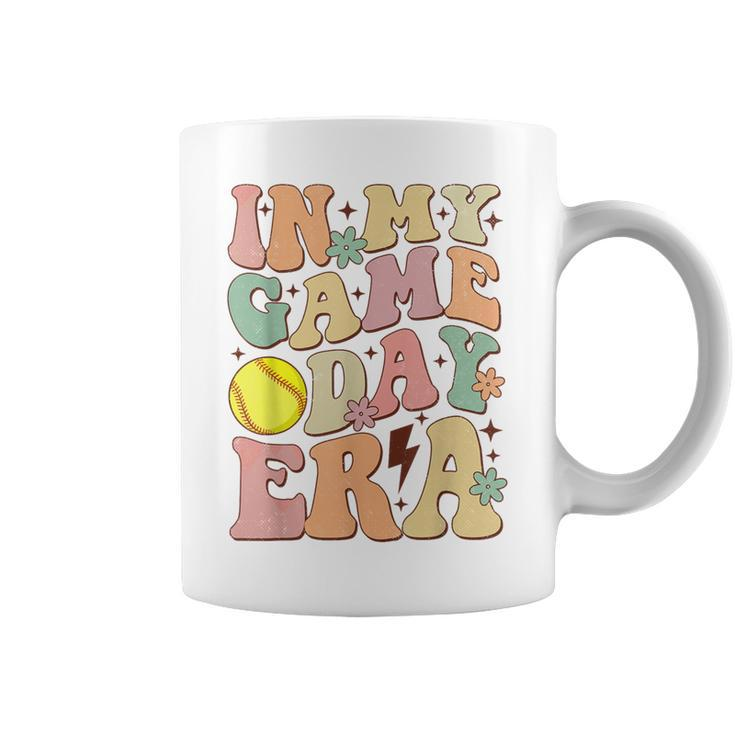Groovy In My Game Day Era Softball Game Day Vibes Girl Coffee Mug
