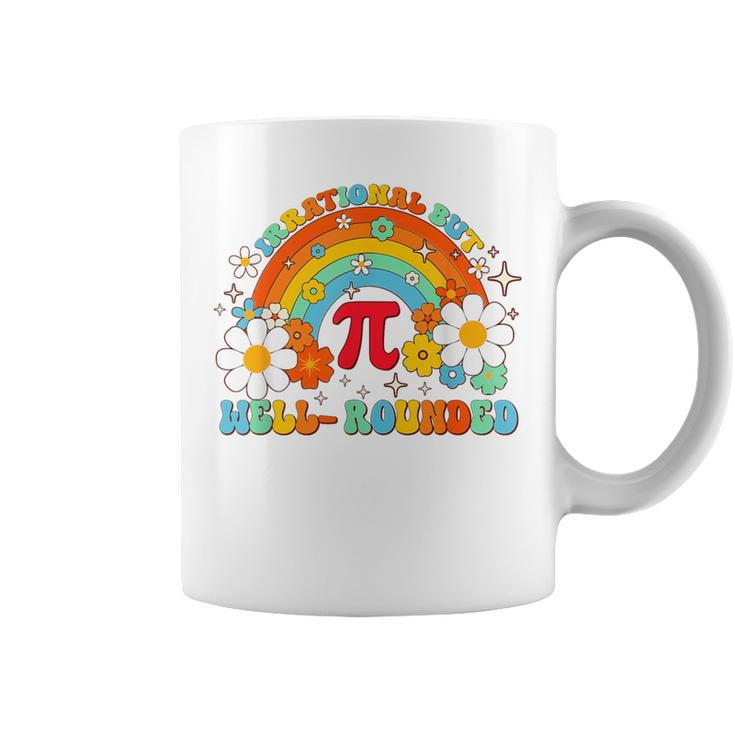 Groovy Irrational But Well Rounded Pi Day Celebration Math Coffee Mug