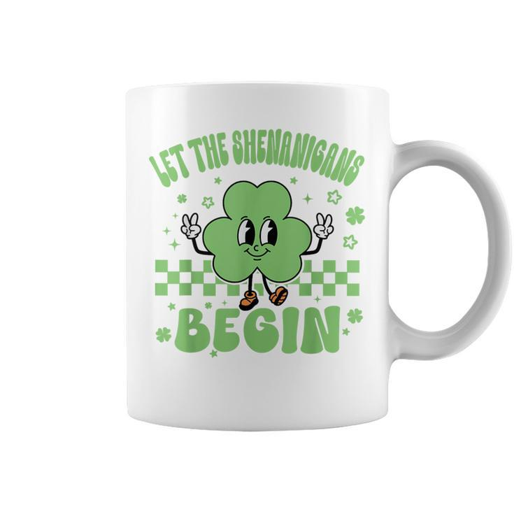 Groovy Let The Shenanigans Begin St Patricks Day Lucky Coffee Mug