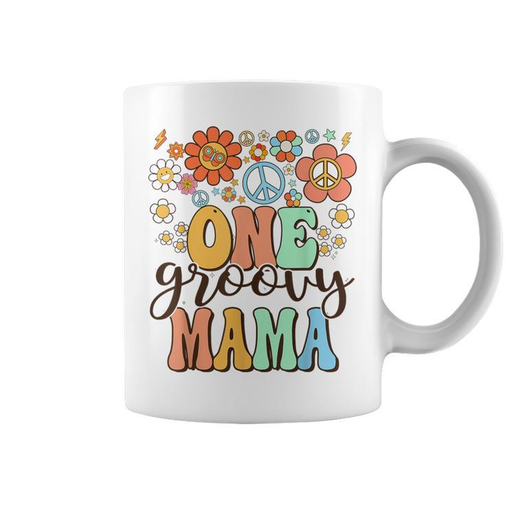 Groovy Mama Retro Mom Birthday Matching Family Party Coffee Mug