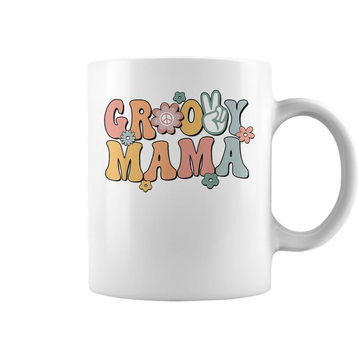 Groovy Mama Retro Mom Matching Family 1St Birthday Party Coffee Mug