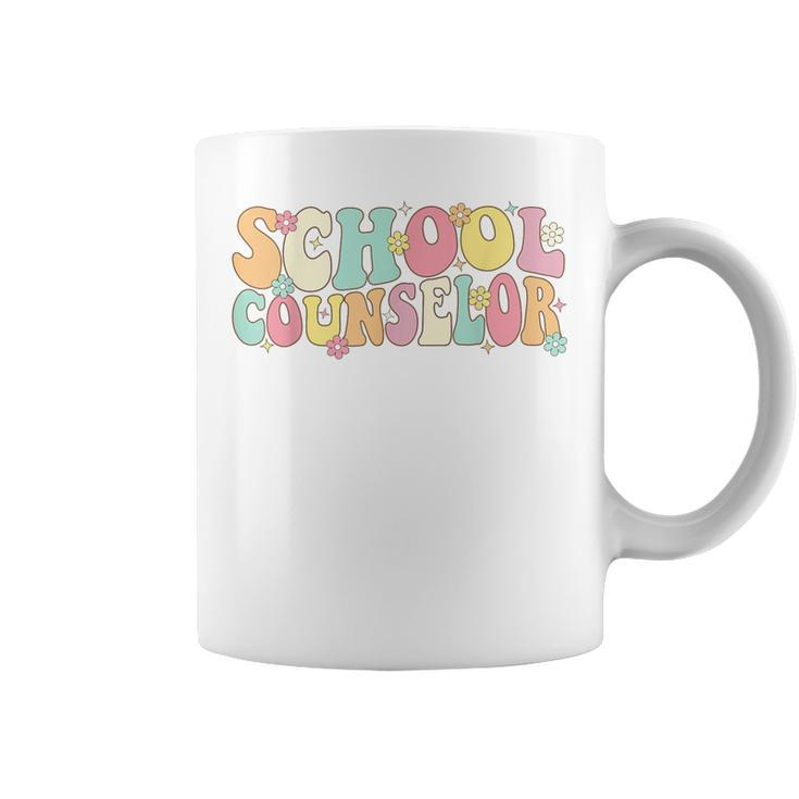 Groovy School Counselor Back To School Teacher Counseling Coffee Mug