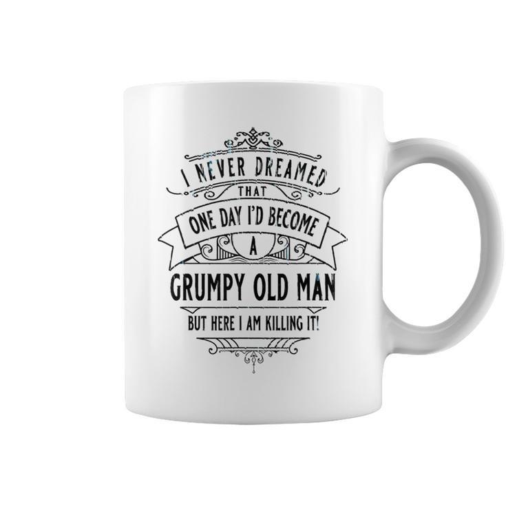 Grumpy Old Man Killing It Cool Vintage Grandpa L Coffee Mug