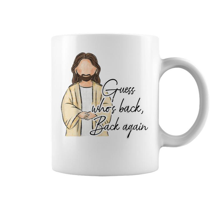 Guess Whos Back Easter Day Jesus Christian Faith Women Coffee Mug
