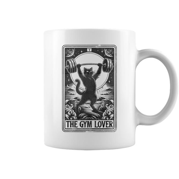 The Gym Lover Tarot Card Cats For Workout Fitness Fan Coffee Mug