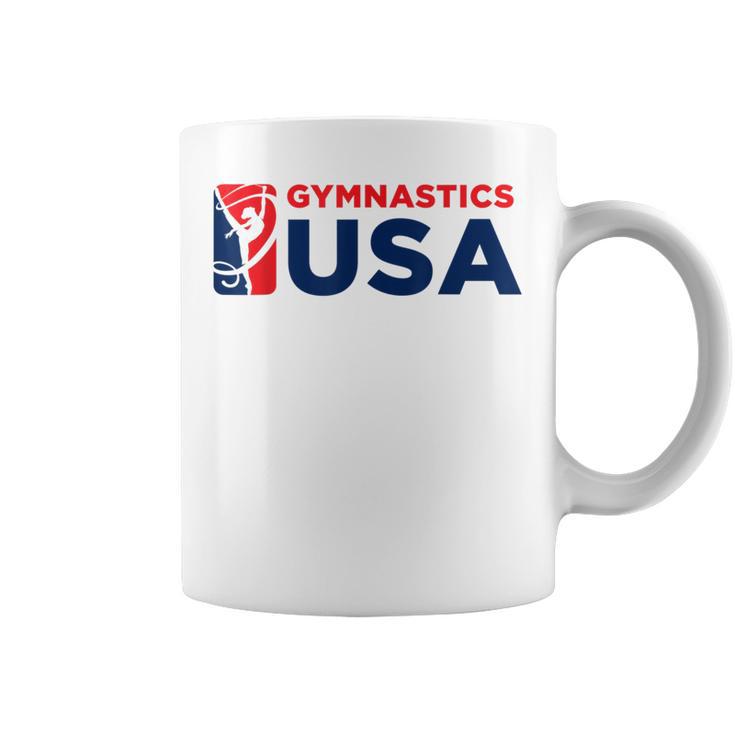 Gymnastics Usa Support The Team Usa Flag Coffee Mug