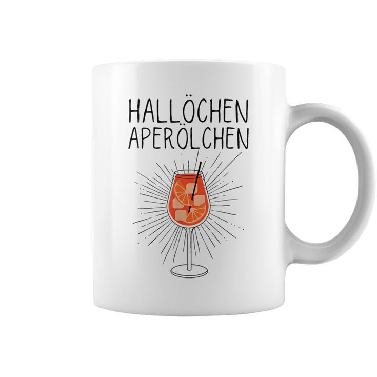 Hallöchen Aperölchen Spritz Carnival Party White Tassen