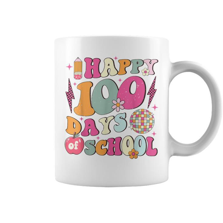 Happy 100 Days Of School Retro Disco 100Th Day Of School Coffee Mug
