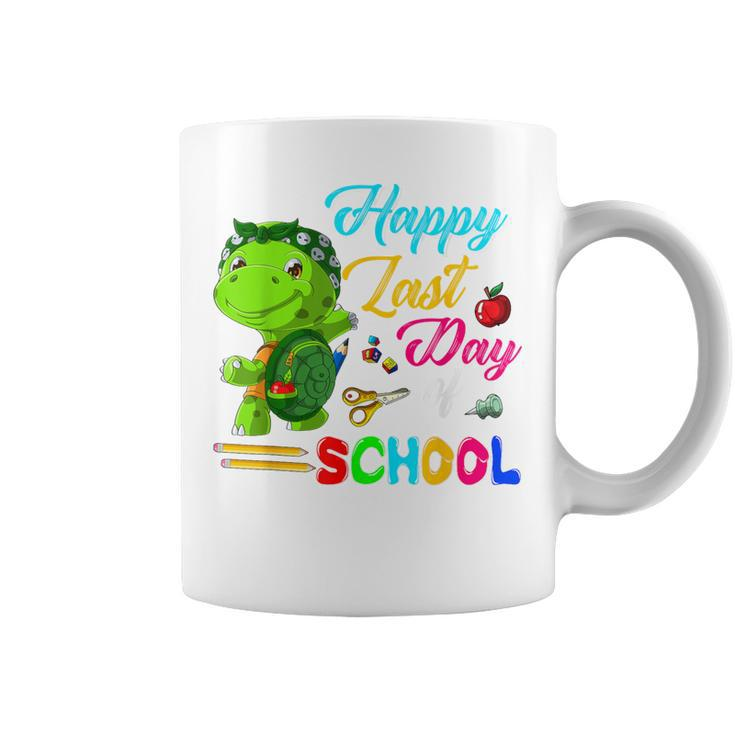 Happy Last Day Of School Turtle Students Teachers Coffee Mug