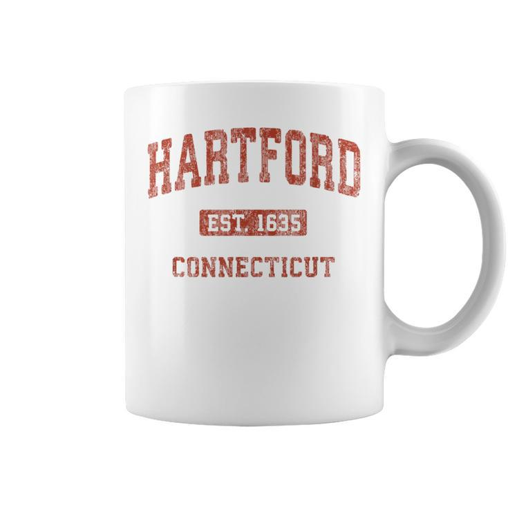 Hartford Connecticut Ct Vintage Athletic Sports Coffee Mug