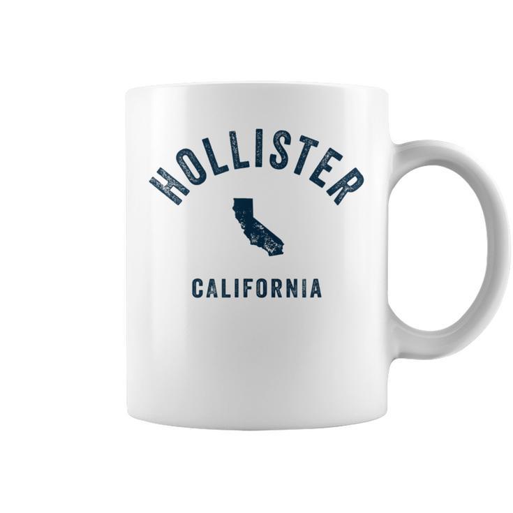 Hollister California Ca Vintage 70S Sports Navy Print Coffee Mug