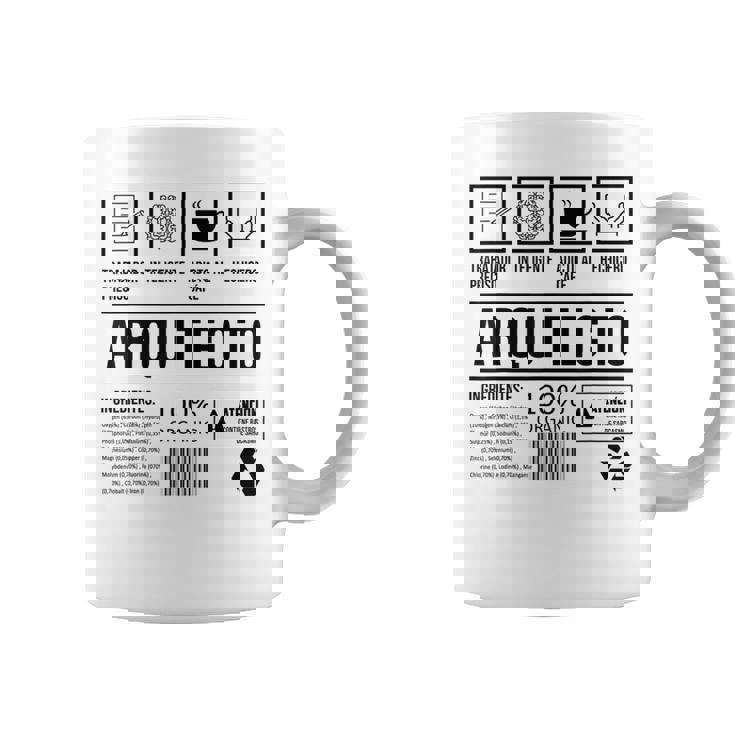 Hombre Divertido Arquitectura Graduación Arquitecto Taza de café