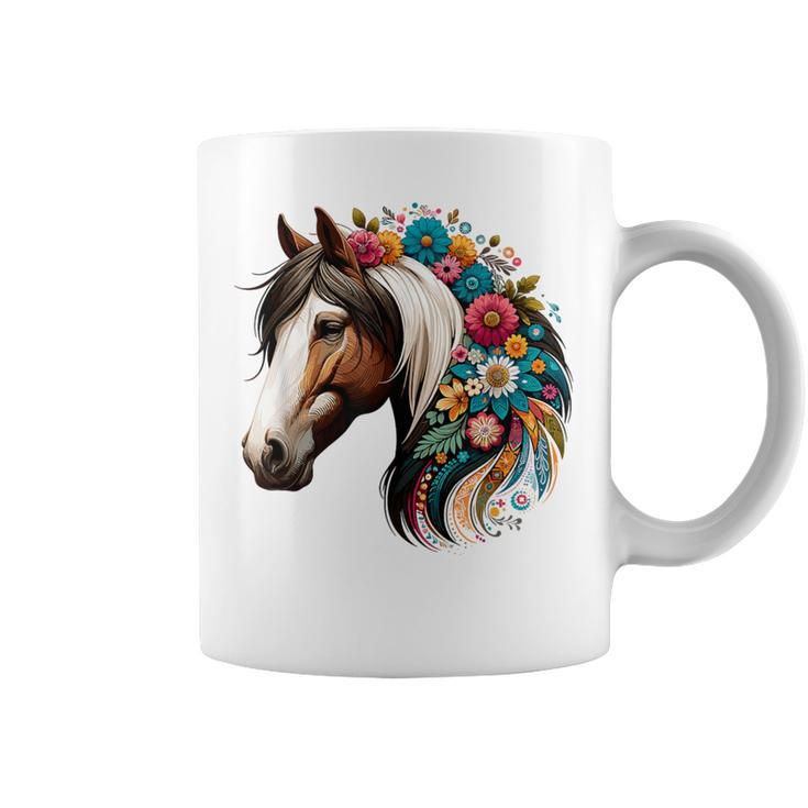 Horse Riding Equestrian Horse Portrait Western Horseback Coffee Mug