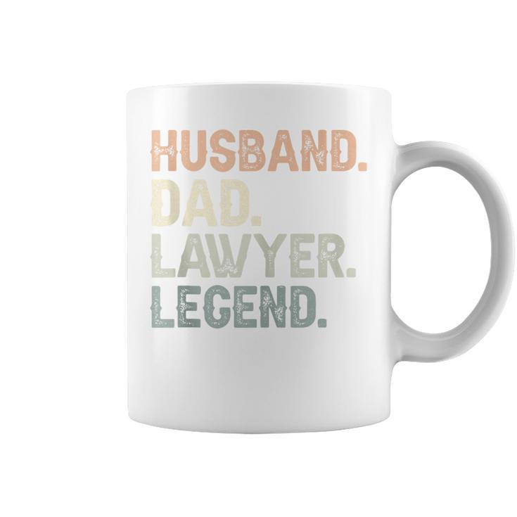 Husband Dad Lawyer Legend Father's Day Vintage Lawyer Coffee Mug