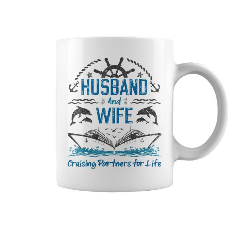 Husband And Wife Cruising Partners For Life For Couples Coffee Mug