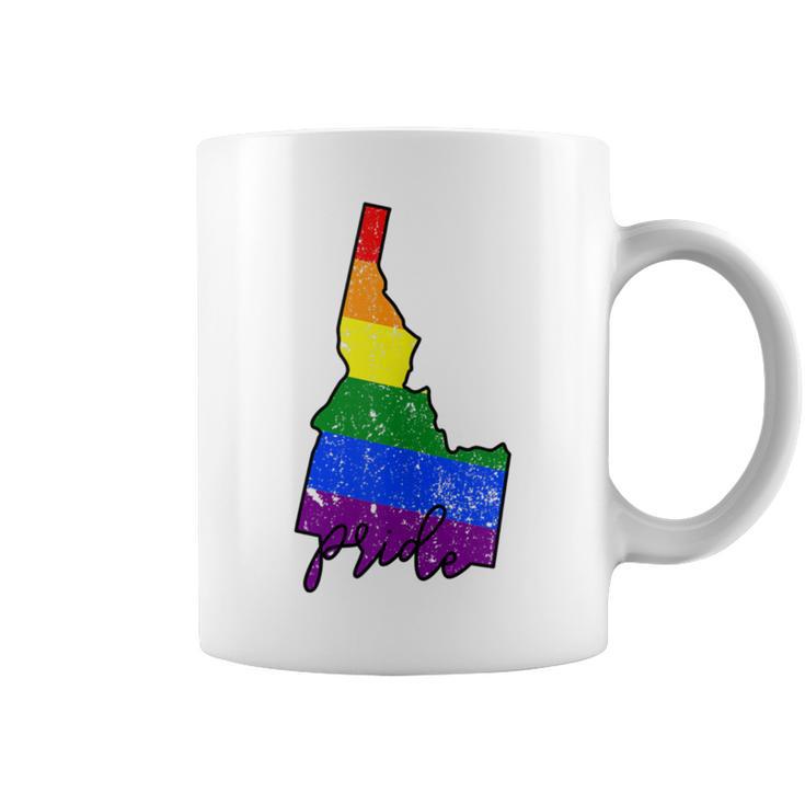 Idaho Gay Pride With Lgbt Flag Ada012a Coffee Mug