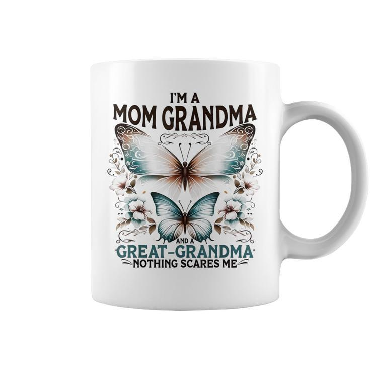 I'm A Mom Grandma And A Great Grandma Butterfly Mother's Day Coffee Mug