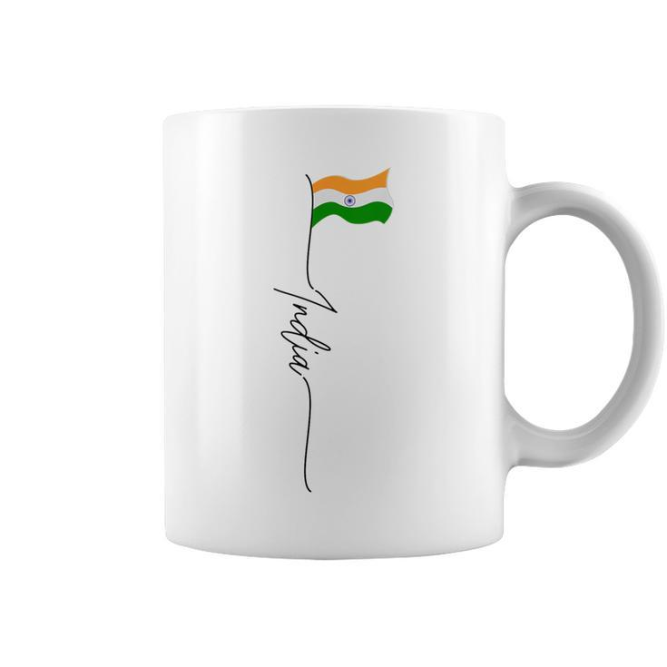 India Indian Flag Indian Pride India Vintage Patriotic Coffee Mug