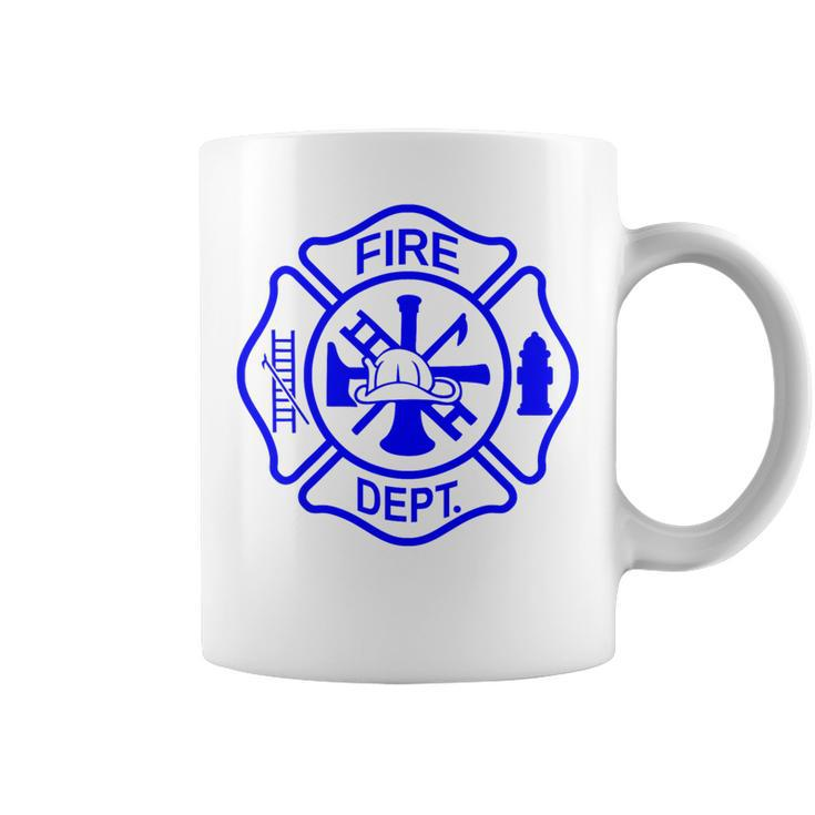 International Firefighters Day Fire Department Maltese Cross Coffee Mug