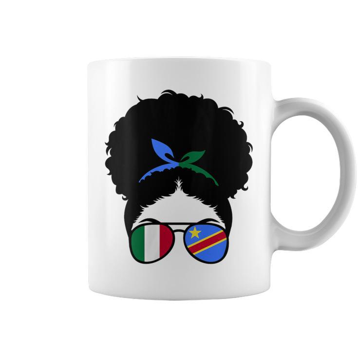 Italy And Dr Congo Mix Afro Hair Half Italian Half Congolese Coffee Mug
