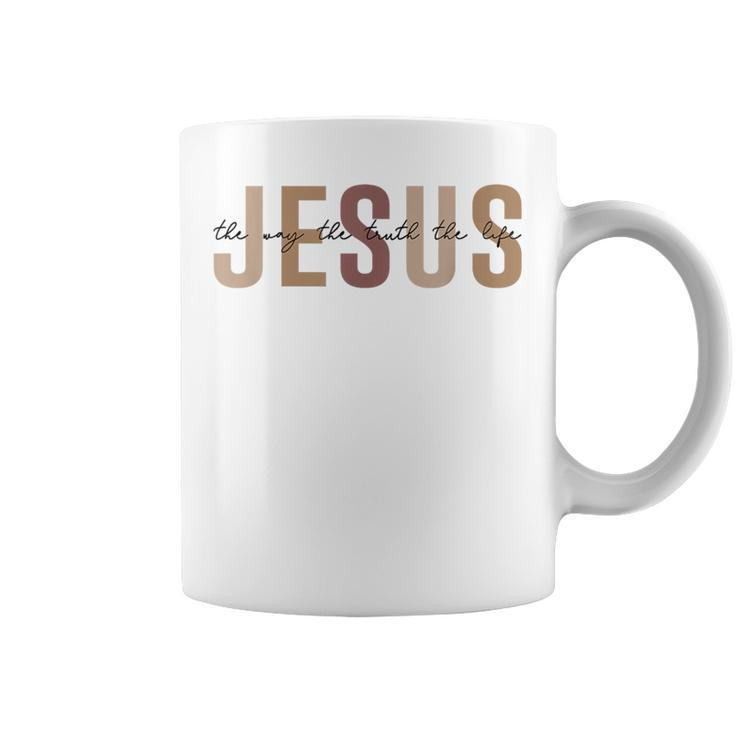 Jesus The Way Truth Life Bible Verse Christian Coffee Mug