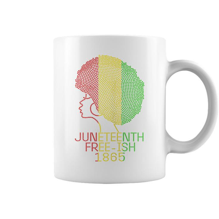 Junenth Celebrate 1865 Freedom Day Rhinestone Black Women Coffee Mug