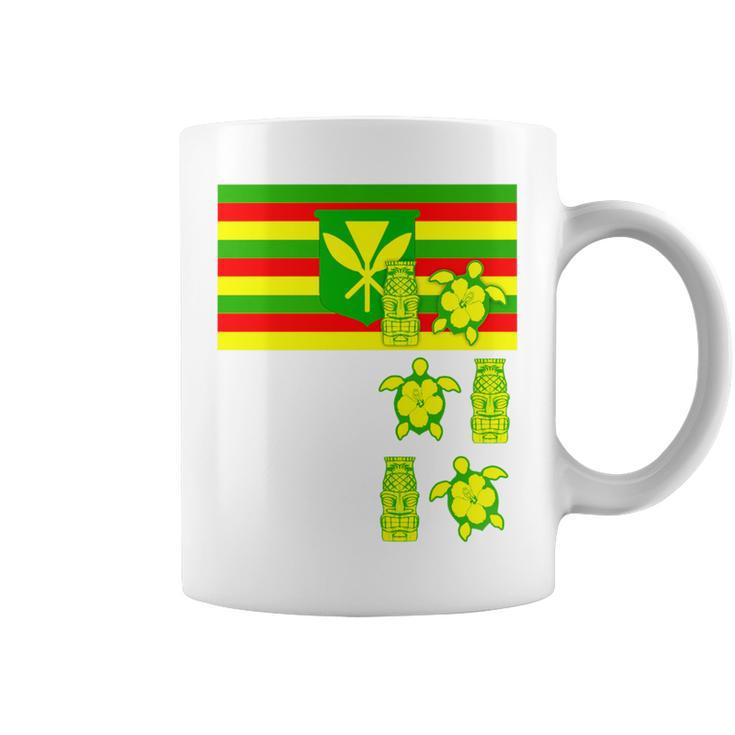 Kanaka Maoli Hawaii Flag Hawaiian Pride Coffee Mug