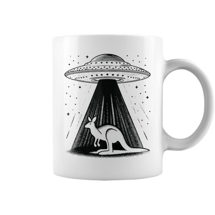 Kangaroo Dad Mom Lover Alien Ufo Coffee Mug