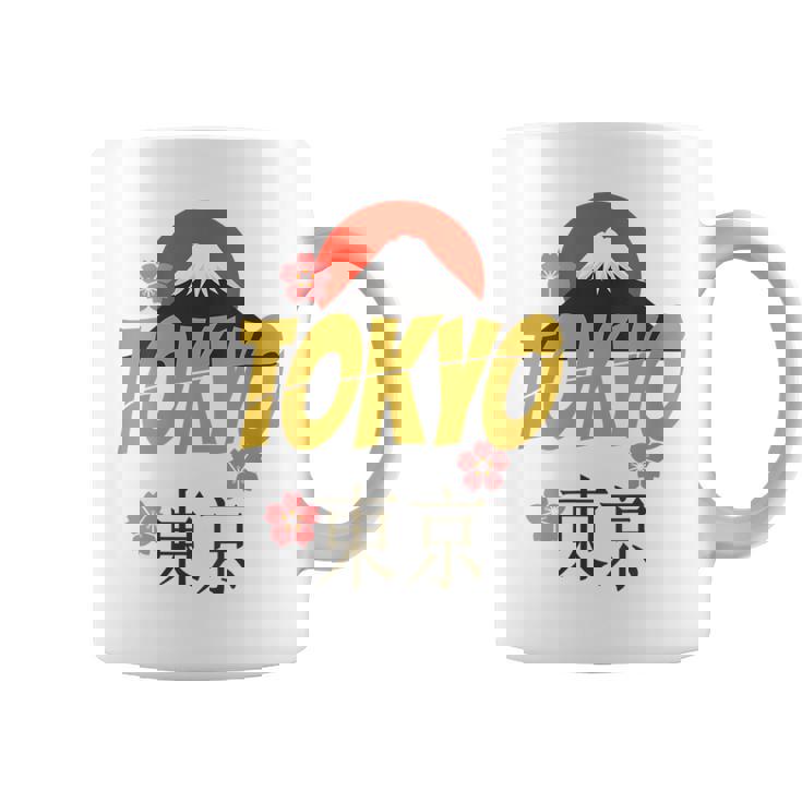 Kanji Tokyo Dans Le Japonais Du Mont Fuji Japon Tasse