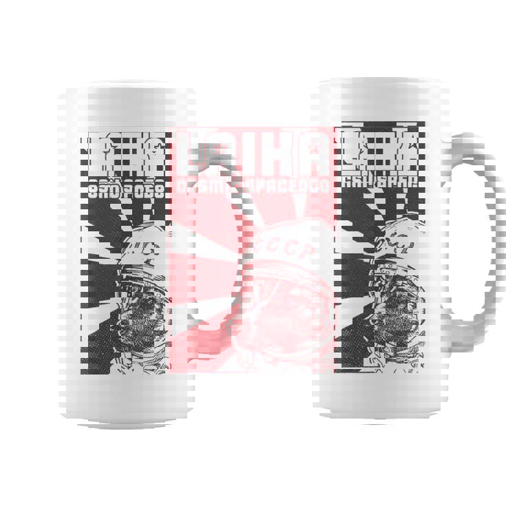 Laika Sputnik Perro Espacial Udssr Taza de café
