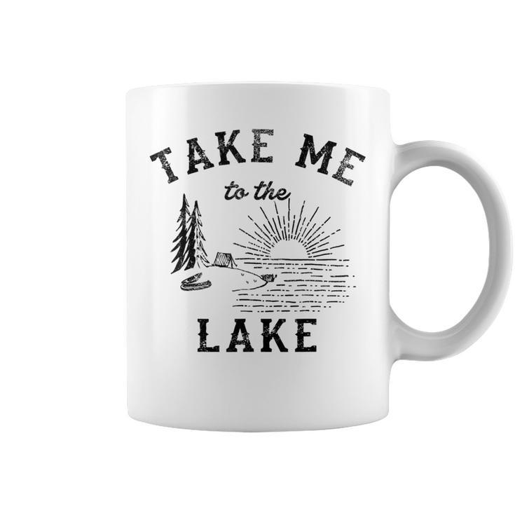 Take Me To The Lake Campground Graphic Coffee Mug