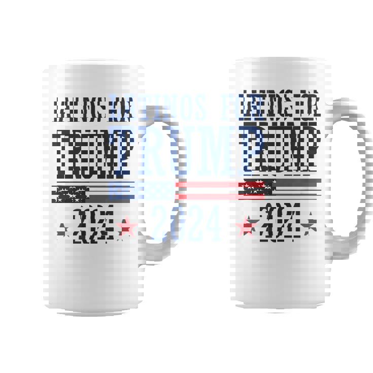 Latinos Para Trump 2024 Elecciones Presidenciales Republicanas Taza de café