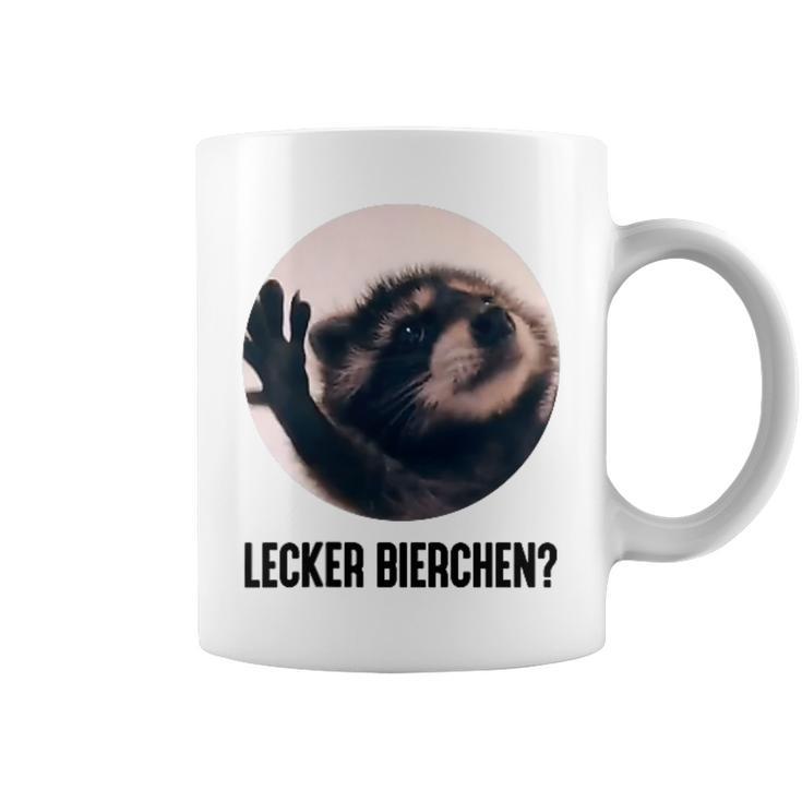 Lecker Bierchen X Pedro Waschbär Meme Cute Racoon Tassen