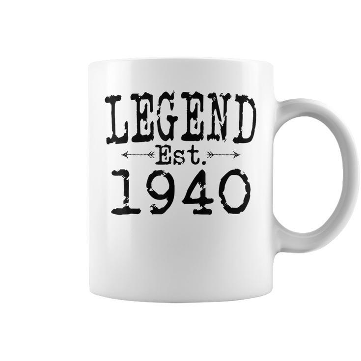 Legend Established 1940 Vintage Born In 1940 Birthday Coffee Mug