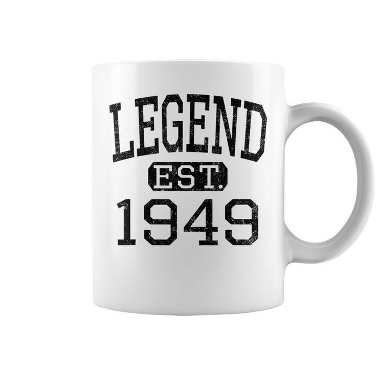 Legend Established 1949 Vintage Style Born 1949 Birthday Coffee Mug