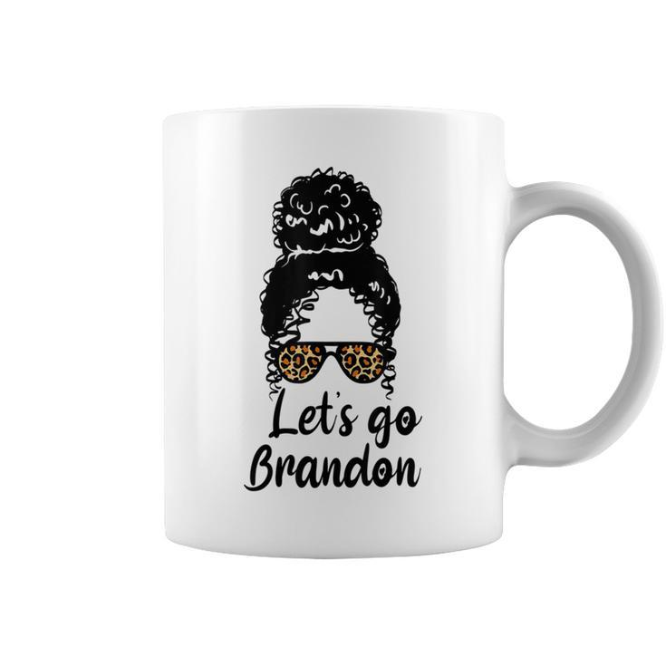 Let's Go Brandon Leopard Cheetah Sunglasses Idea Coffee Mug