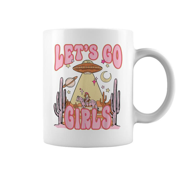 Let's Go Girls Western Space Desert Cowgirl Bachelorette Coffee Mug