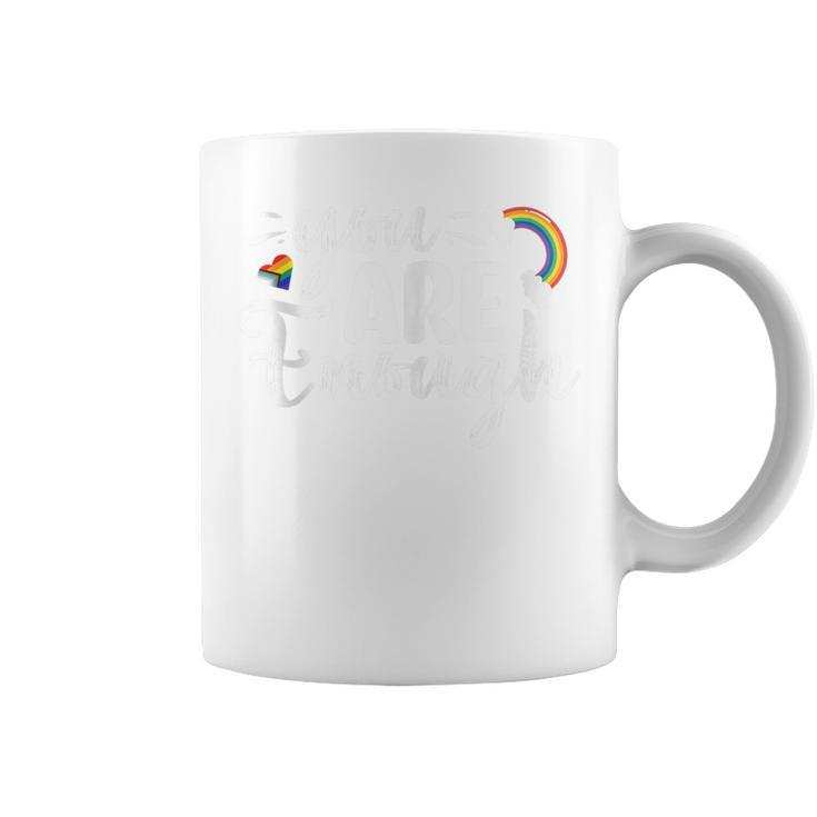 Lgbtq You Are Enough Rainbow Coffee Mug