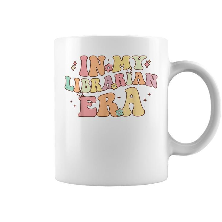 In My Librarian Era Retro Back To School Bookworm Book Lover Coffee Mug