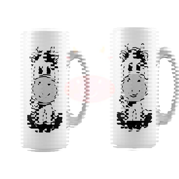 Lindo Animal Deaca Blanco Negro Con Estampado Deaca Kawaii Taza de café