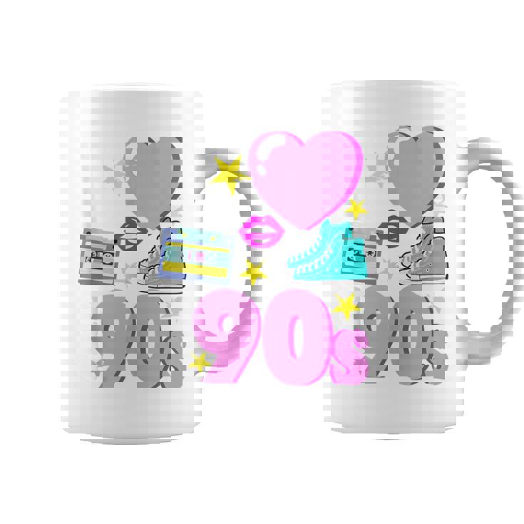 I Love The 90S Disco Retro Regalo Nacido En Los 90 Sin Mangas Taza de café