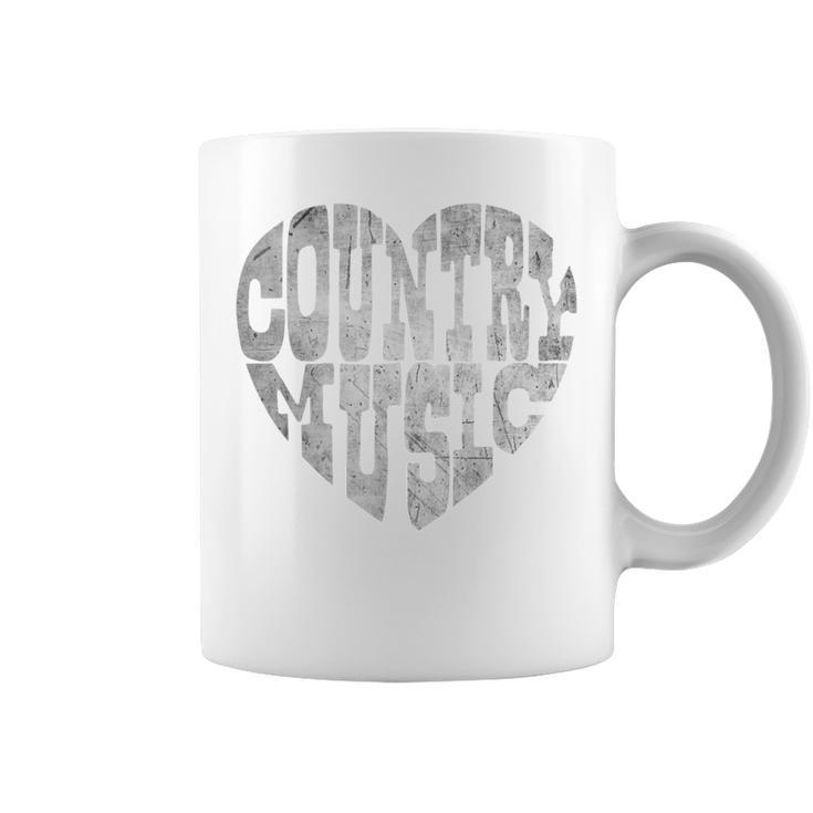 I Love Country Music Lovers Cute Country And Western Coffee Mug