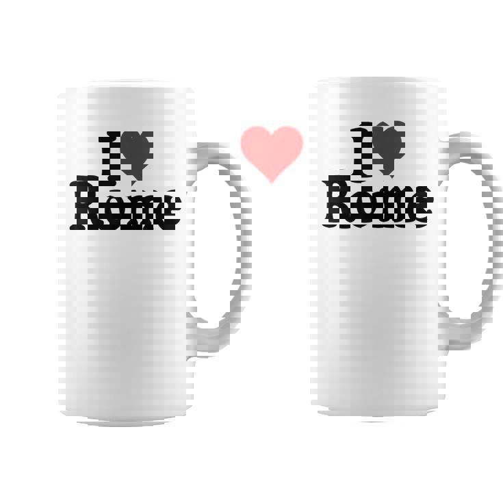 I Love Heart Roma Italia Taza de café