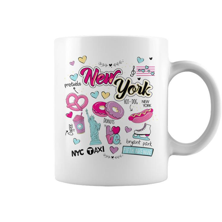 I Love New York New York City Illustration Graphic s Coffee Mug