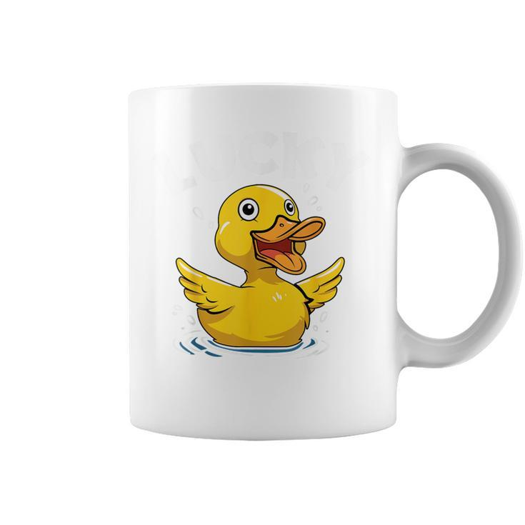 Lucky Rubber Ducks Duckling Duckies Coffee Mug
